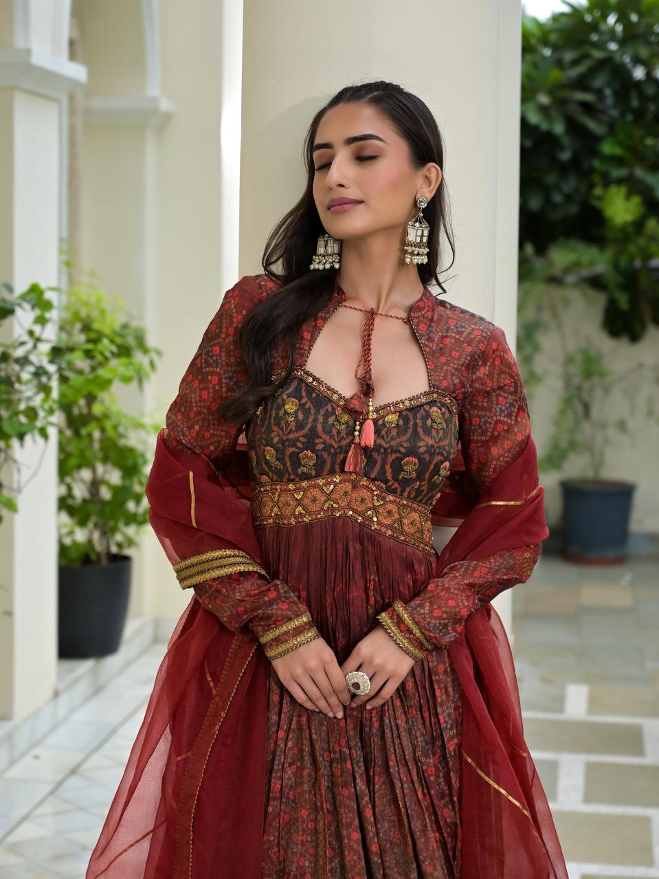 Tissue sabyasachi gown
