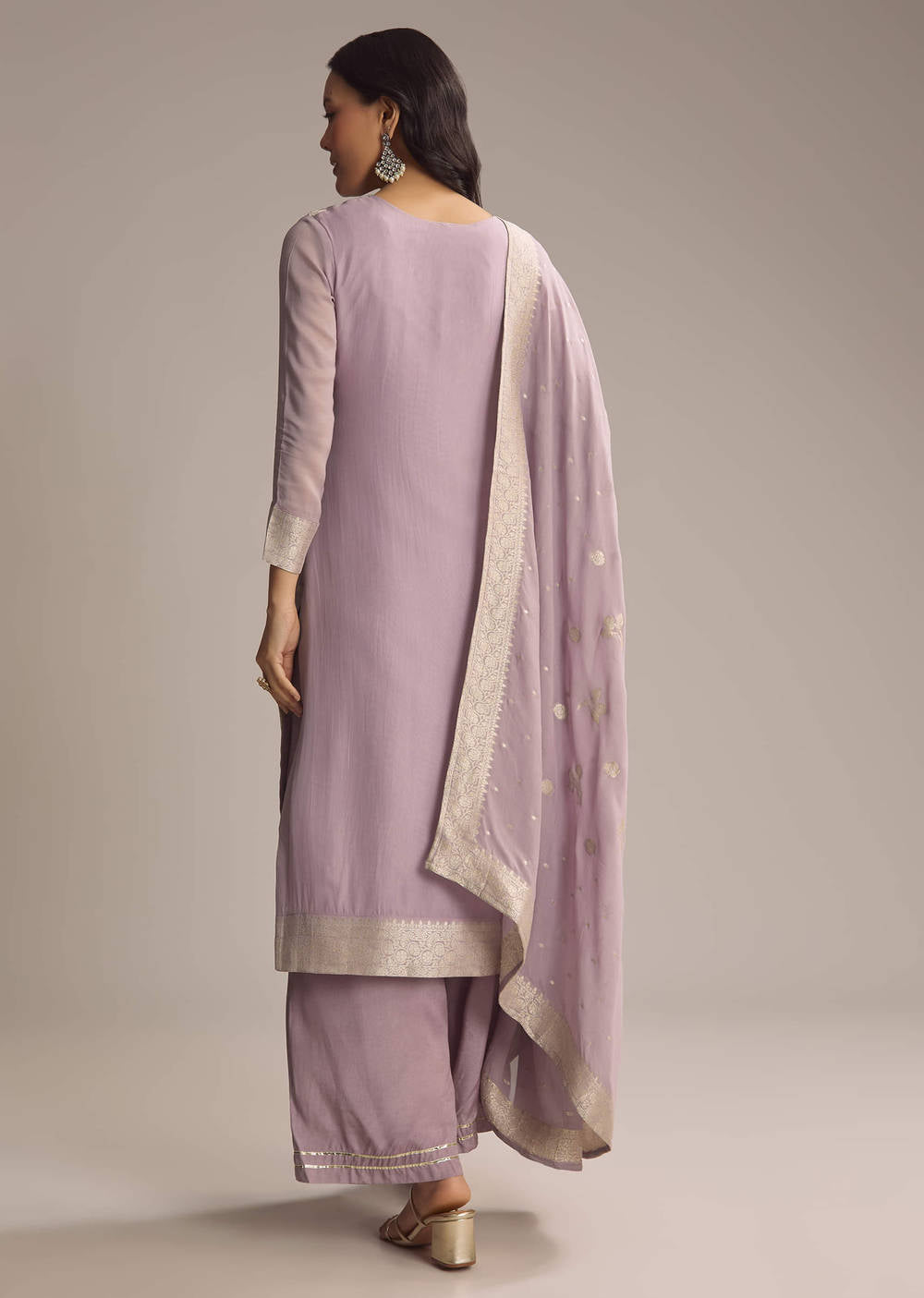 Pure banaras Georgette suit