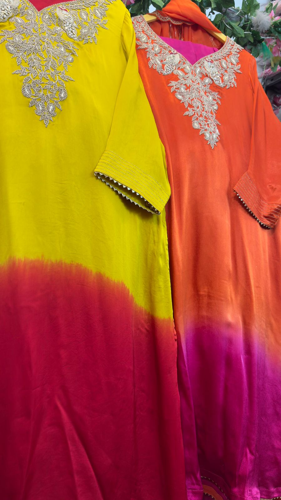 Premium ombré Gajji straight suit