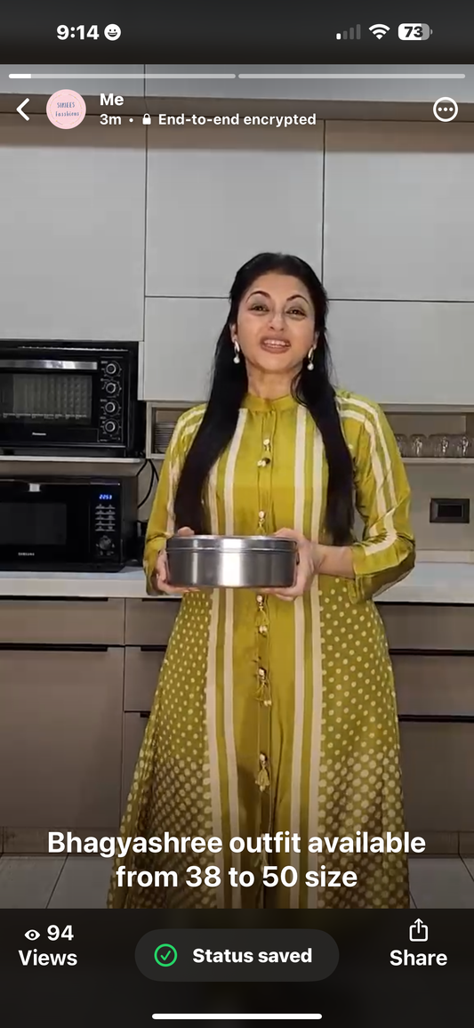 Bhagyashree outfit pure soft silk kurta pant