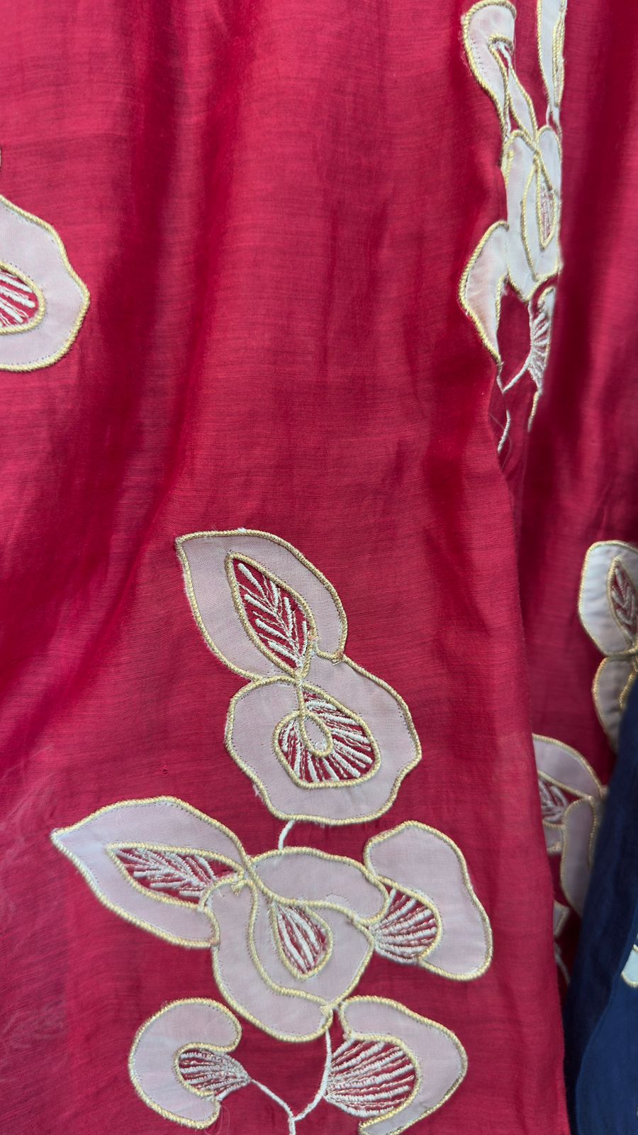 Casual appliqué mul chandari suit