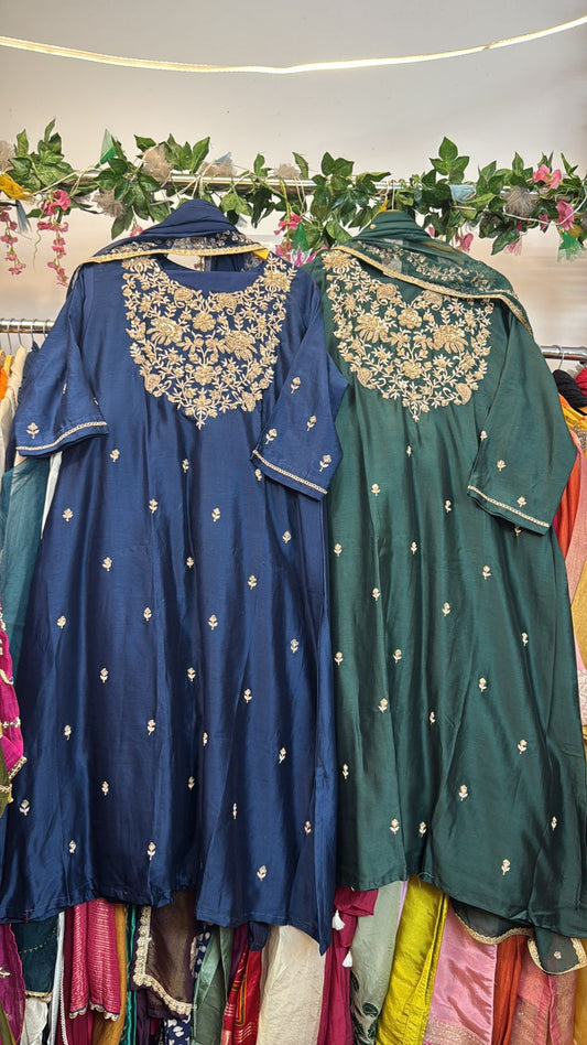 Chandari silk premium suit